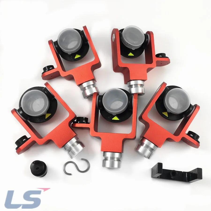 

5 PCS MINI PRISM FOR TOTAL STATION ALL METAL FITS SOKKIA TOPCON