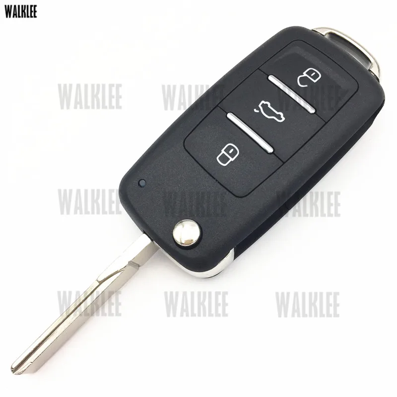 WALKLEE Автомобильный Дистанционный ключ подходит для SKODA 3T0 837 202 C 3T0837202C Citigo/Fabia/Octavia/Rapid/Roomster/Superb/Yeti БЕСКЛЮЧЕВОЙ вход