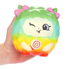 Мультфильм Kawaii овечки мягкие медленно поднимающиеся Ароматические Squeeze игрушки коллекция лечение подарок детские игрушки 2018MAR28