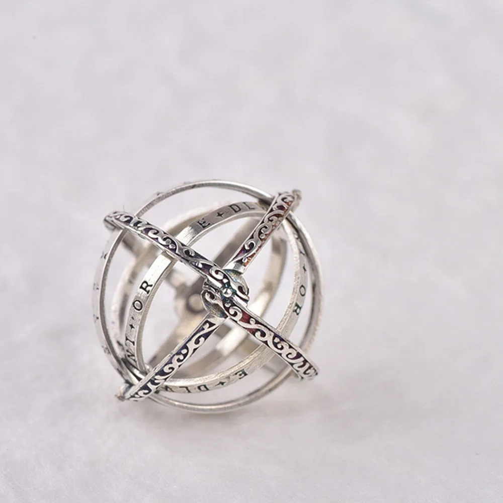 S925 астрономический шар кольцо космическое кольцо для влюбленных пар для мужчин ювелирные изделия Прямая поставка розовое золото Серебряное кольцо подарок