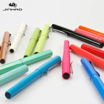 

Jinhao 599 Kawaii Candy Colors Metal Barrel Rollerball Pen High Quality Gift Pens Set 0.7mm Spiral Refill Ballpoint Pen