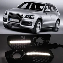 Ownsun Подробная информация о Сотовая связь воздуховыпускное отверстие хром светодиодный дневные ходовые огни DRL Для Audi Q5 09-12