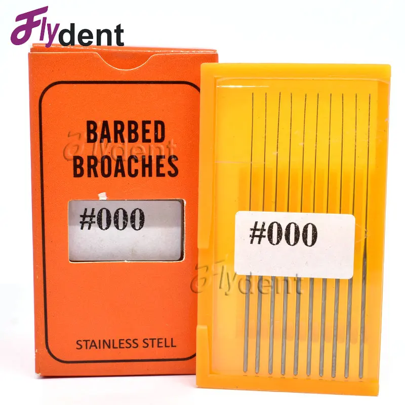 Dental barbed broaches for Root canal prepare nerve broches without