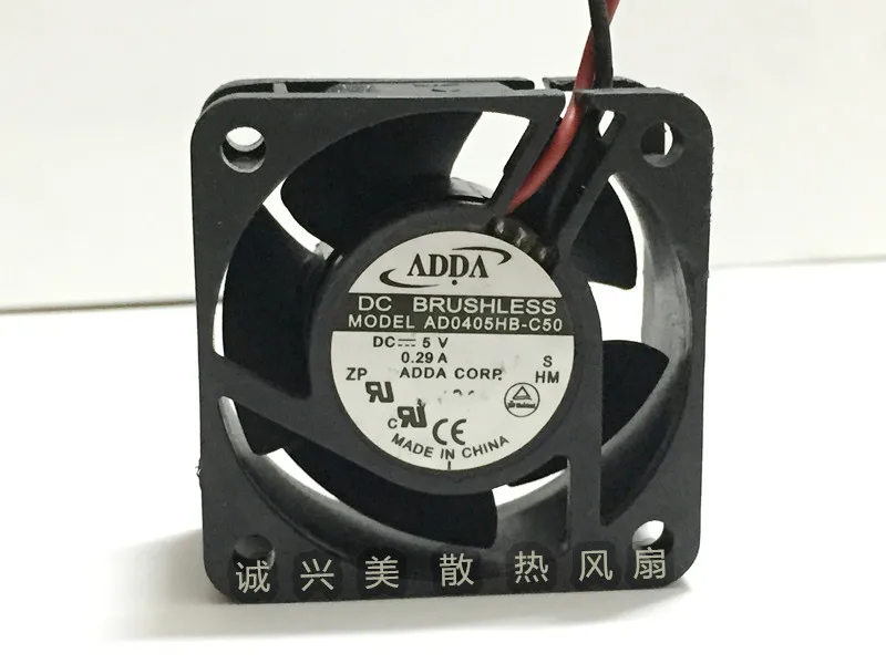 

Used Free Shipping DC5V 0.29A Server Cooling Fan For ADDA AD0405HB-C50 Server Square Fan 2-wire 40x40x20mm