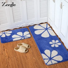 Zeegle 45X120 см Кухня Rugs дома вход коврик против скольжения Ванная комната ковры коврики в коридоре Спальня прикроватные коврики