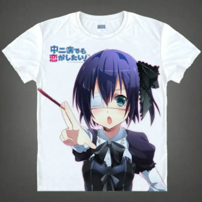 Chuunibyou デモ恋 Ga Shitai Tシャツ高梨雄太ため立花白 Tシャツかわいいパンチアニメ Tシャツ男性女性コスプレ服 T Shirts Aliexpress