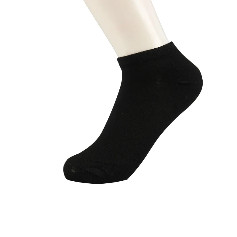 7 Pairs Women Socks Breathable Solid Color Comfortable Cotton Ankle Boat Sock White Black grey