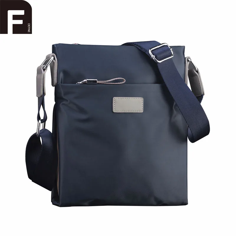 Waterproof Nylon Solid Small Men Messenger Bag Vogue Business Style