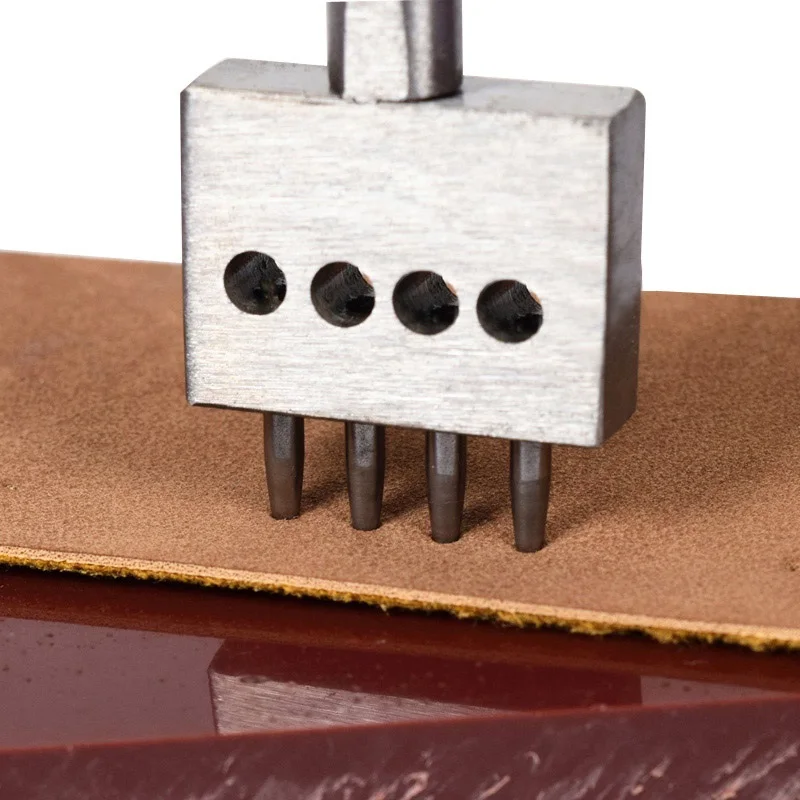 2/4/6 Claws, Perforation Punching Tool DIY Steel Diamond Lace Stitching Chisel Leather Craft 4,5