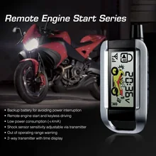 Lcd-Transmitter Alarm-Security-System Remote-Control Steelmate Motorcycle Anti-Theft