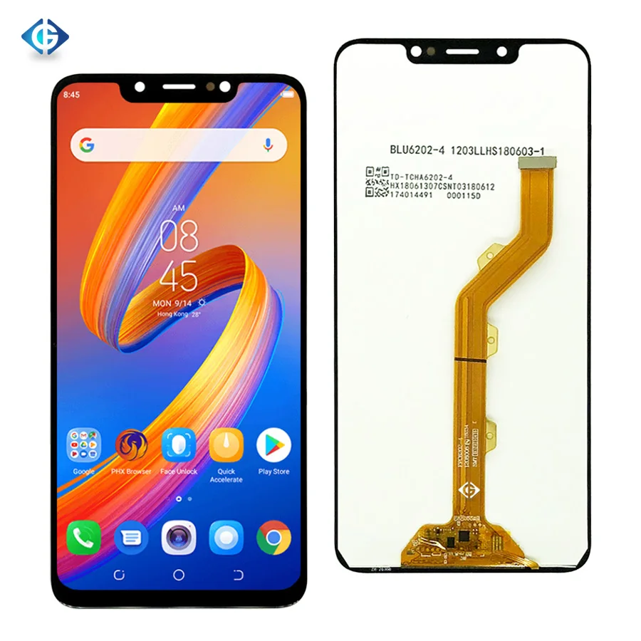 6,2 ''полный экран для Tecno Spark 3 KB7 lcd полный для Tecno Spark 3 KB7 lcd дисплей кодирующий преобразователь сенсорного экрана в сборе