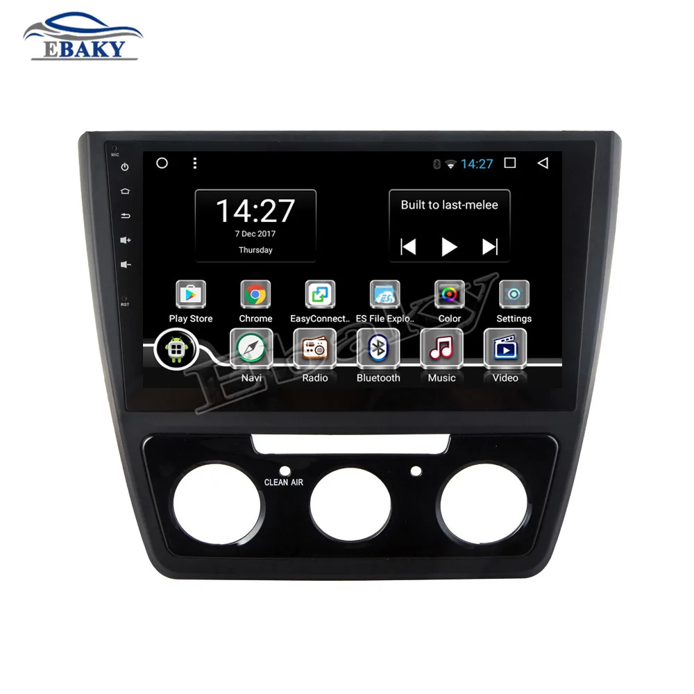 Clearance NaviTopia 10.1inch 1GB/2GB RAM Quad Core/Octa Core Android 7.1/8.1 Car DVD Radio for SKODA YETI 2016- with GPS/wifi/maps 9
