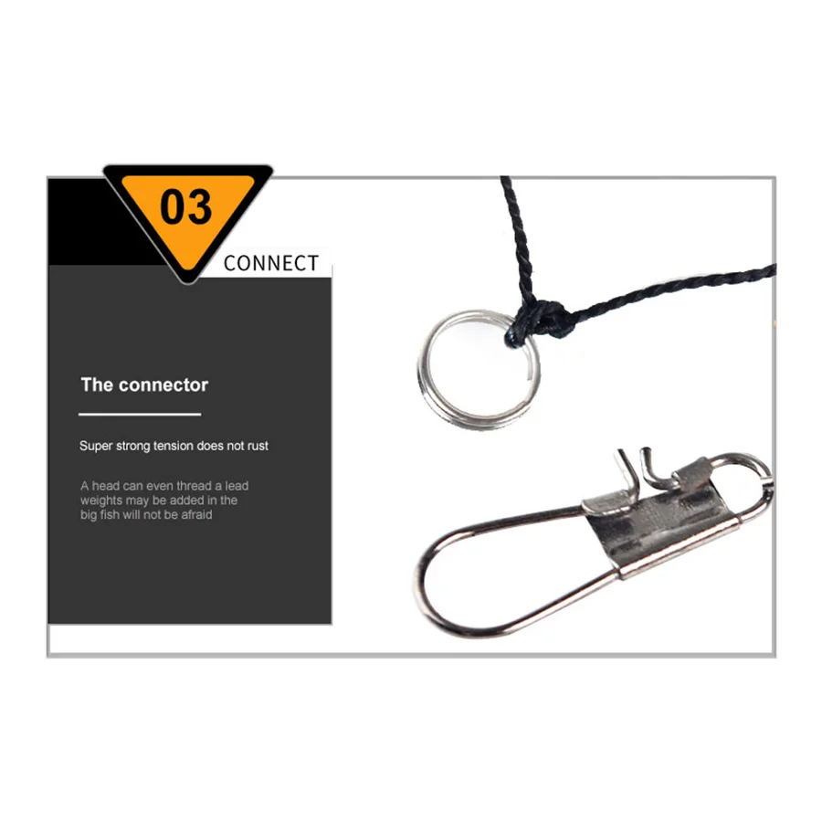 1 шт. рыболовные снасти из нержавеющей стали с защитой от намотки 5 крючков|string