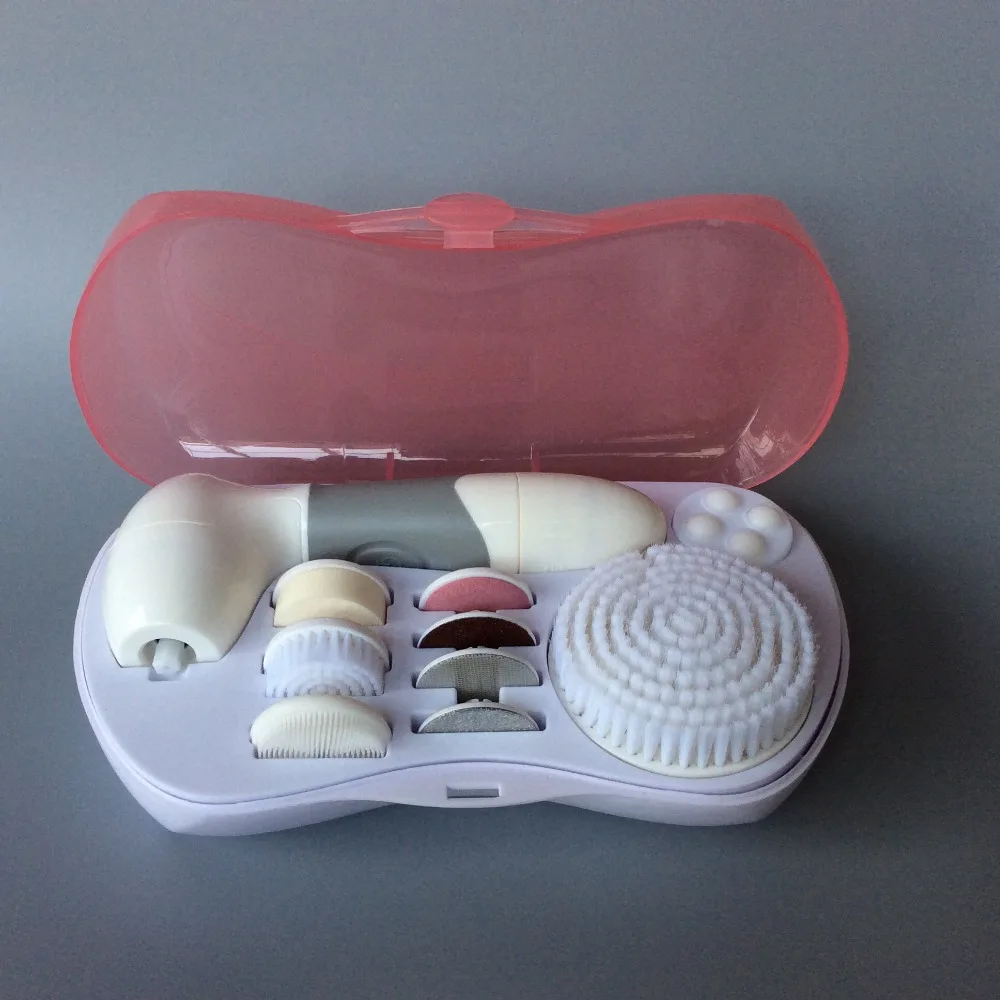 9 in 1 multifunction facial cleansing brush bath spa brush dermabrasion