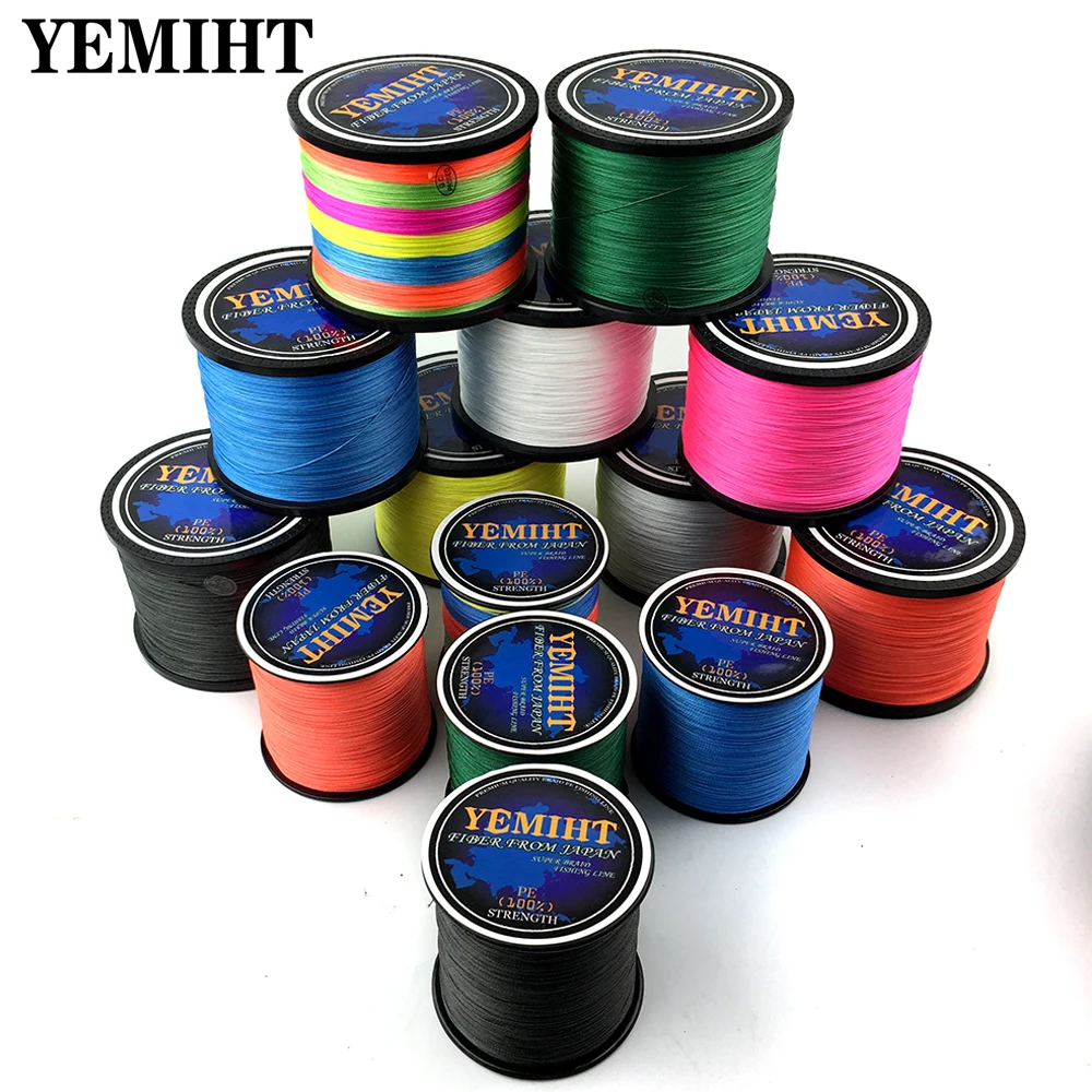 YEMIHT 300 M 8 السواحل 4 السواحل اليابان مضفر خيط صنارة الصيد المتعددة الشعيرات مضفر ل الكارب الصيد