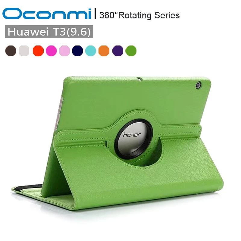 

360 Rotating PU Leather case for Huawei MediaPad T3 10 AGS-L09 AGS-L03 tablet case cover for Huawei Honor Play Pad 2 9.6