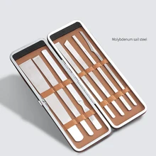 7 шт. нержавеющая педикюр инструменты для маникюра Отшелушивающий Хромая нож для ног напильник удаление наростов педикюр набор инструментов для ног Уход за ногами очиститель