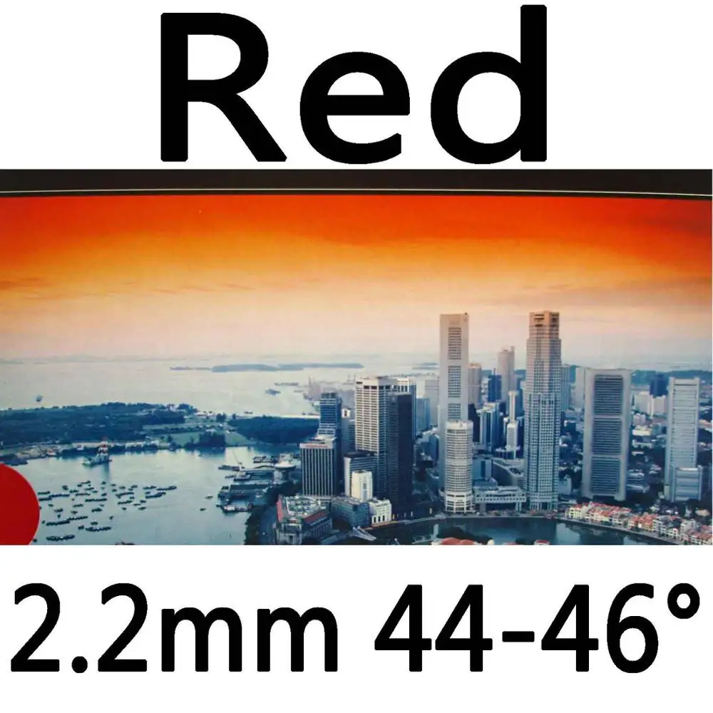 red 2.2mm H44-46 KOKUTAKU Токийский 868 пипсов-в настольном теннисе(пинг-понг) резина с японской губкой - Цвет: red 2.2mm H44-46