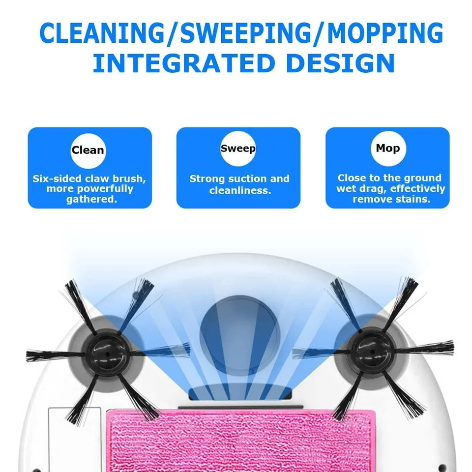 3 In 1 Automatic Sweeping Robot Strong Suction Smart Floor
