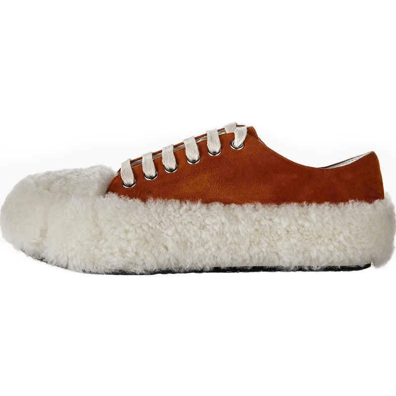 Cheveux Brand En Chaussures Appartements Femmes up De Design Brique Rouge Casual Toile Marche Furry Valcanize Femmle New Lace Sneakers gXxOOf