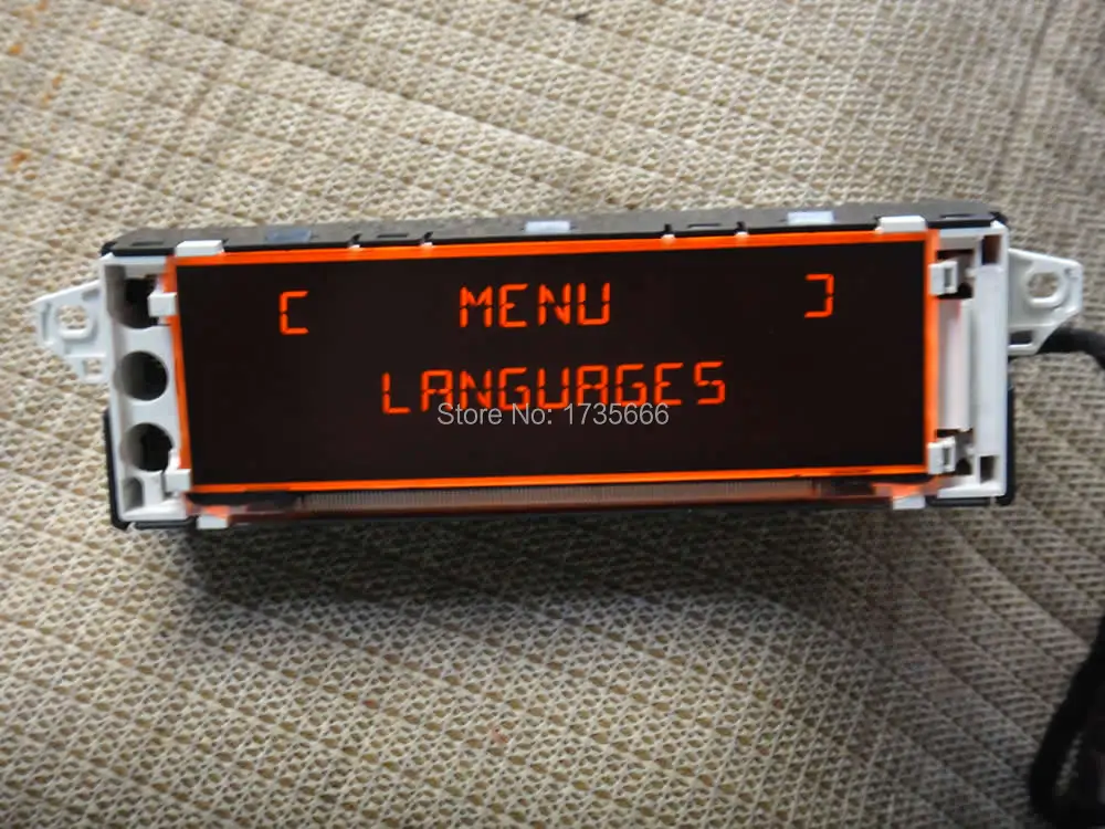 Оригинальный Автомобильный телефон поддержка USB aux дисплей красный монитор для