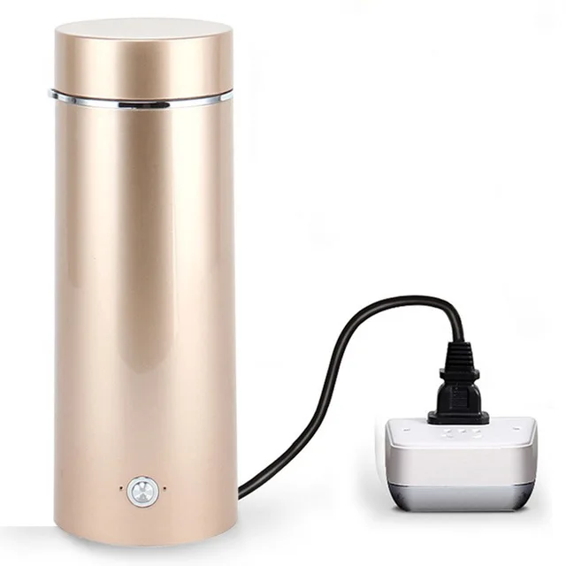 Portable mini Electric Kettle water thermal heating boiler travel Stainless Steel tea pot coffee