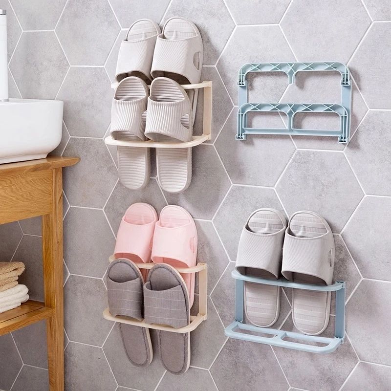 Japan Style Wall Hanger Shoes Rack Folding Shoes Storage