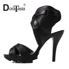 Big Size 34 43 hot 2016 Summer Gladiator High Heels Lady Sandals Women Glaidiator Sandals Skid