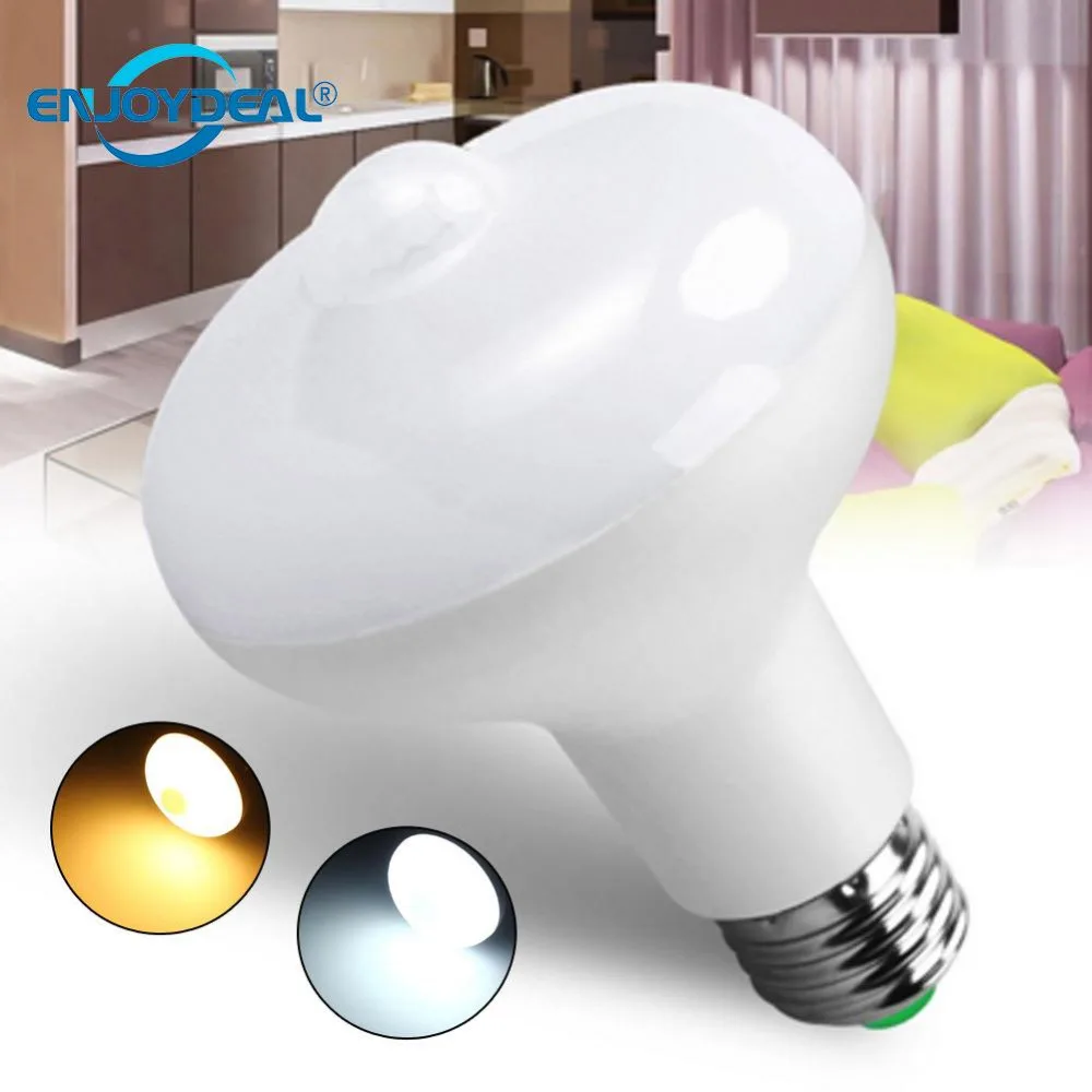 Светодиодная лампа E27 с датчиком движения 9 Вт R80|bulb e27|e27 pirglobe lamp |