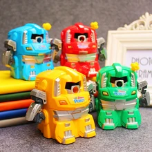 Механическая точилка для карандашей Канцелярский подарок мультфильм deli 0729 игрушка робот карандаш точилка Фантастическая точилка для карандашей