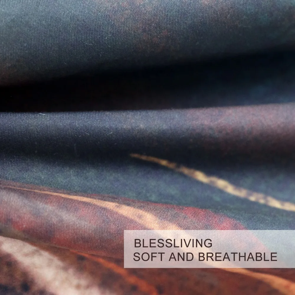 BlessLiving الذهب الأسد طقم سرير الفني الأسد الوجه غطاء لحاف 3D النفط اللوحة 3 قطعة البرية الحيوان تيل الأزرق السرير يغطي الملك BlessLiving الذهب الأسد طقم سرير الفني الأسد الوجه غطاء لحاف 3D النفط اللوحة 3 قطعة البرية الحيوان تيل الأزرق السرير يغطي الملك