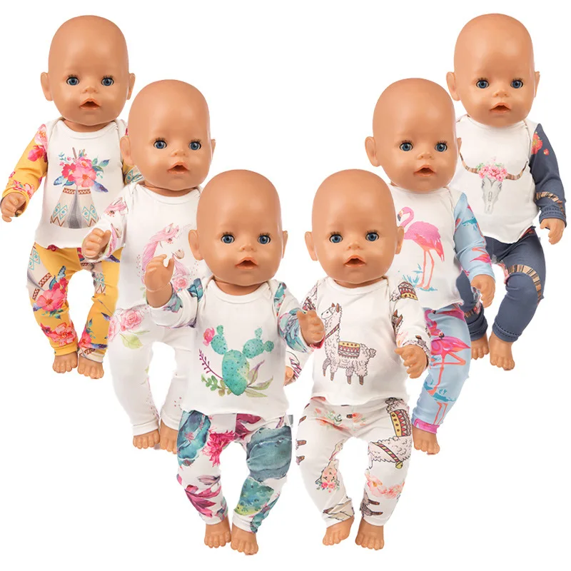 Buy 6styles 2017 Reborn Doll pajamas Clothes fit 43cm