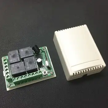 

433Mhz Universal Wireless Remote Control Switch DC 12V 4CH relay Receiver Module For 4CH 1527 learning code 433 Mhz Transmitter