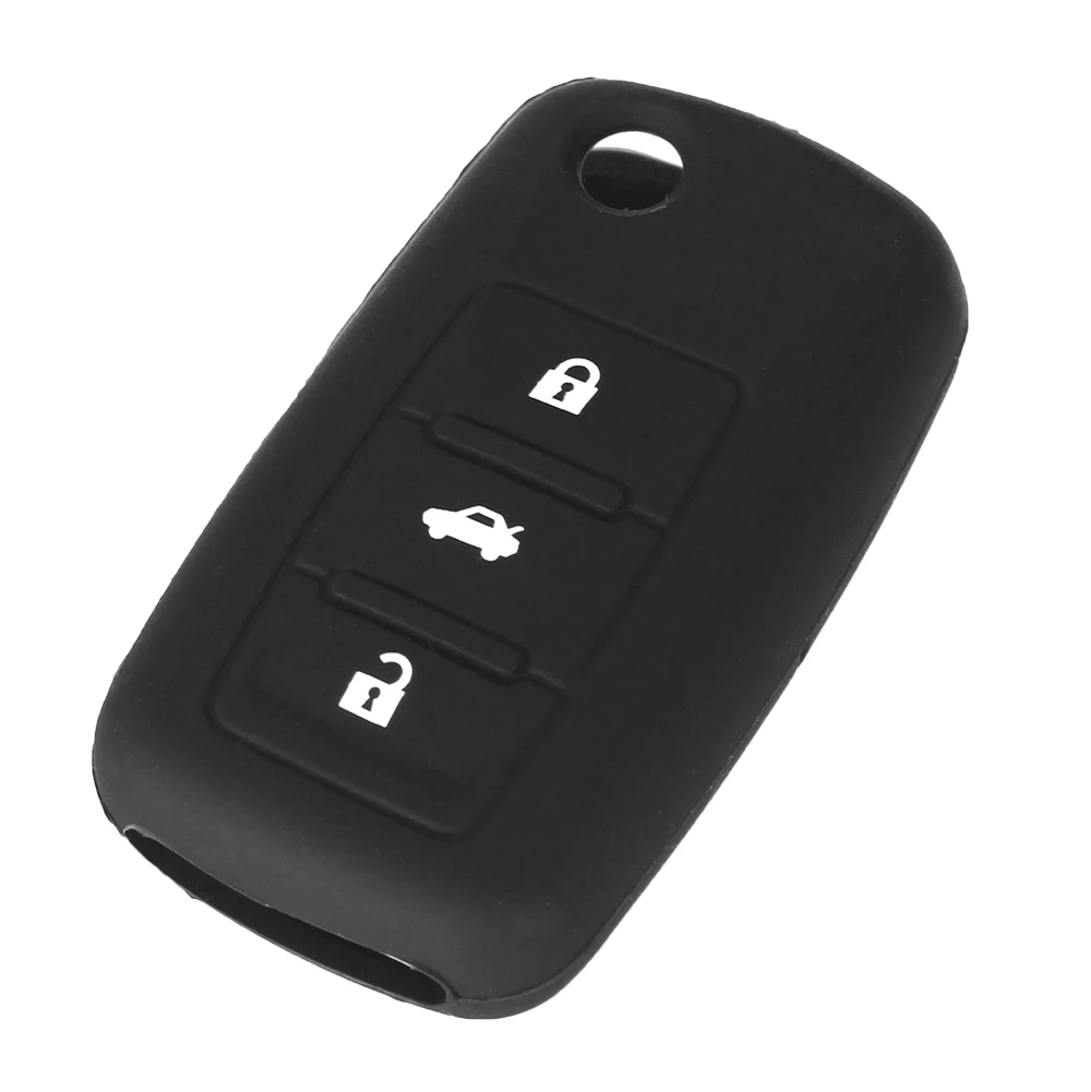 Силиконовый чехол KEYYOU с 3 кнопками для VW Volkswagen Golf Jetta Polo Beetle Passat Rabbit MK4 MK5 5 R32|Футляр
