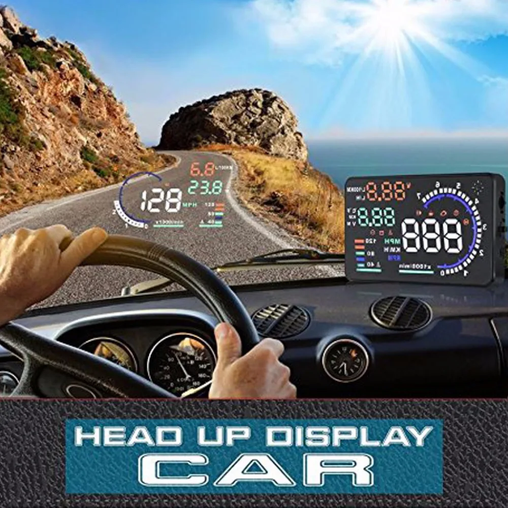 Car Head up Display HUD OBD2 Windshield Speed Projector for Car Vehicle