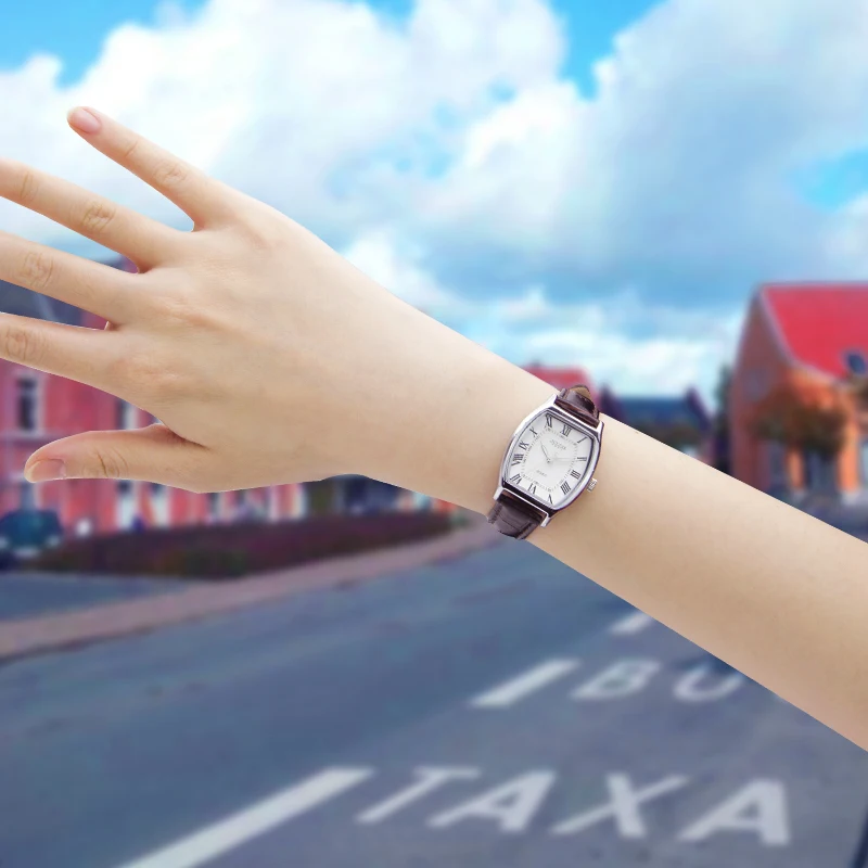 

Julius Watch for Women Ladies Female Leather Strap Quartz Watch Clock Tonneau Dial Fashion Luxury Lovers Water resistant Gift