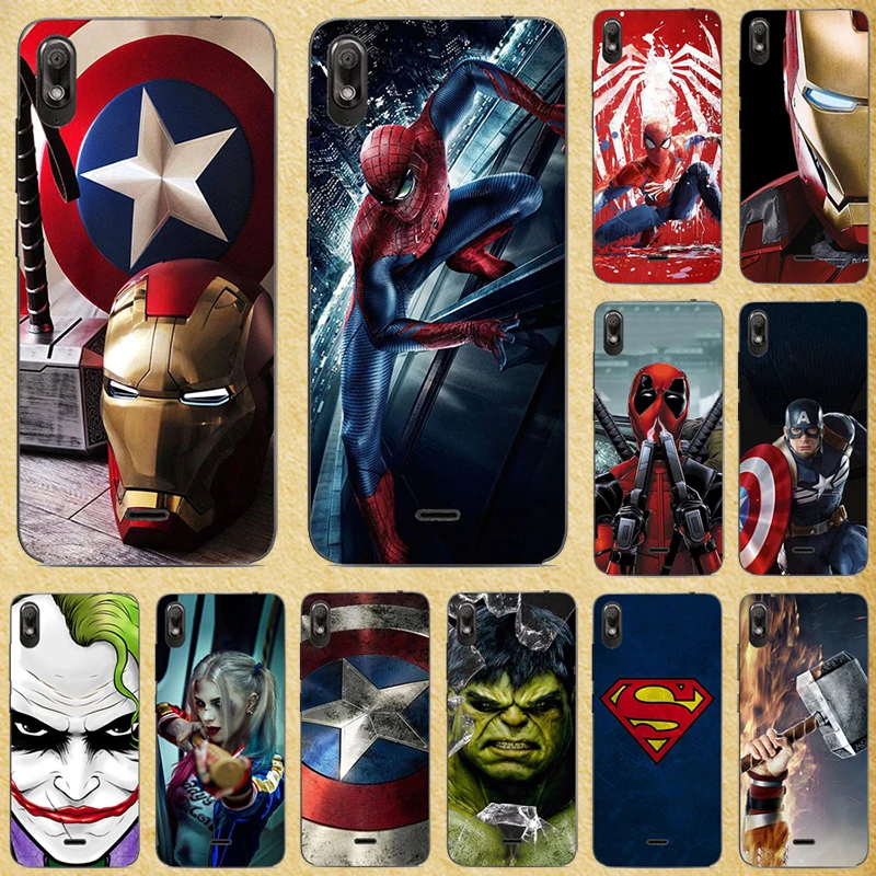 

Super Hero Phone Case Cover For Wiko Tommy 3 2 Plus Freddy Soft Silicone Back cover For WIKO Harry Kenny Bags Shell