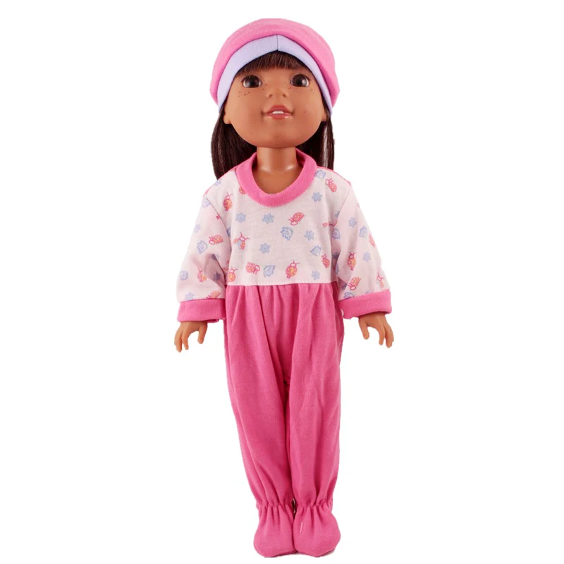 Кукла Одежда Подходит 36 см девочка кукла 14,5 дюймов американские кукольные аксессуары 13 стилей разные наряды платья для My Little Baby Doll - Цвет: hat jumpsuit 2
