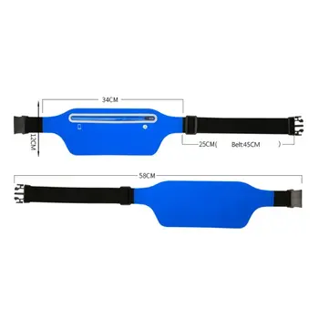 

Fashion Men Women Outdoor Sport Waist Bag Running Universal 4-6 Inch Mobile Phone Holder Storage Fanny Pack Belt Bum Bag 2019