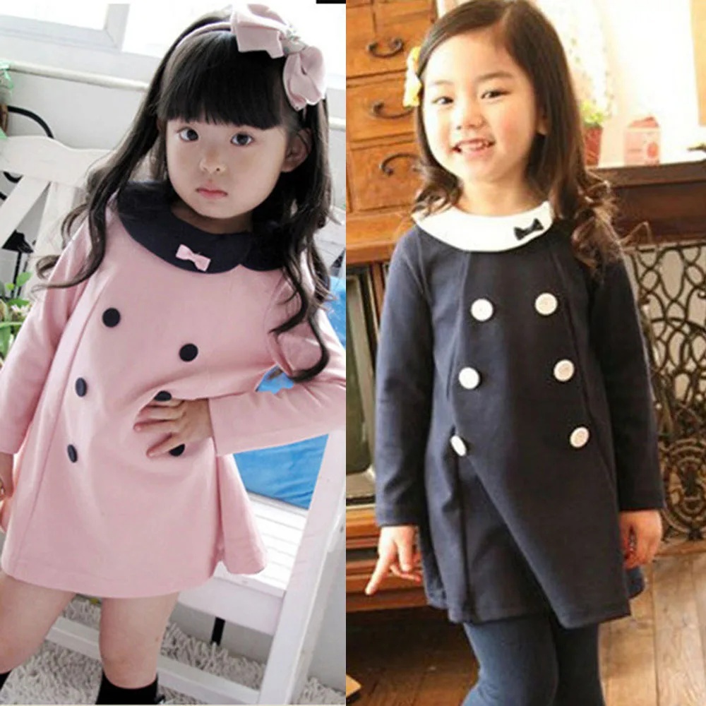 Girls Kids Costumes Dress Clothes Long Sleeve 2 7 Y Baby Party One