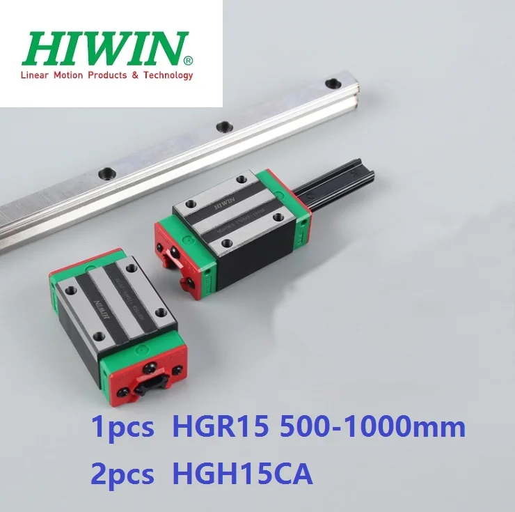 Оригинальная линейная рейка Hiwin HGR15 1 шт. 500 -1000 мм + 2 блок HGH15CA/ HGW15CA | Обустройство