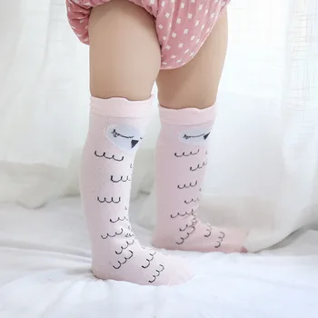 

bbay knee high socks Baby Girl Boy boy Socks anti slip Cute Cartoon Cat Fox socks For newborns 1 pair for 0-3 years