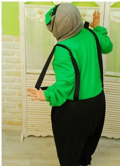 

Winter Polar Fleece Warm Adult Unisex Anime Animal The Hulk Green Giant Cosplay Pajamas Women Men's Onesie Halloween Customes
