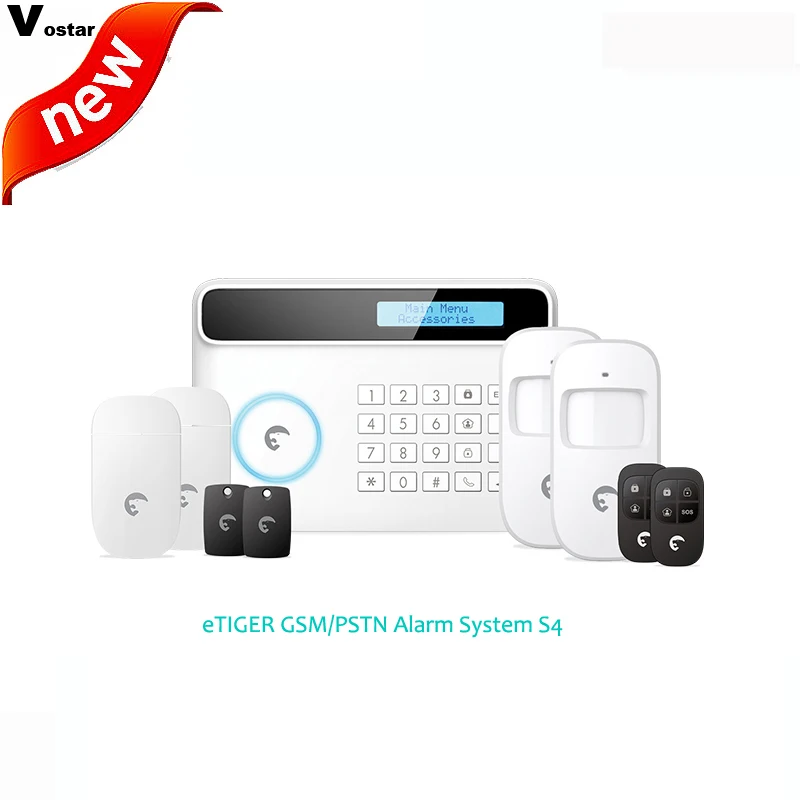 

chuangkesafe 433Mhz Etiger S4 Wireless GSM/PSTN RFID Alarm System Home Security Protection Alarm System support ten language