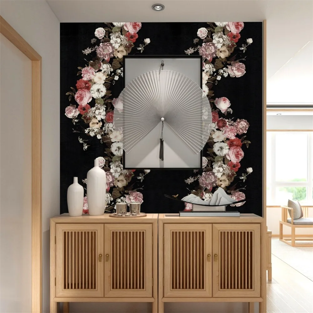 HaokHome винтажные цветочные обои с розовым цветком контактная бумага