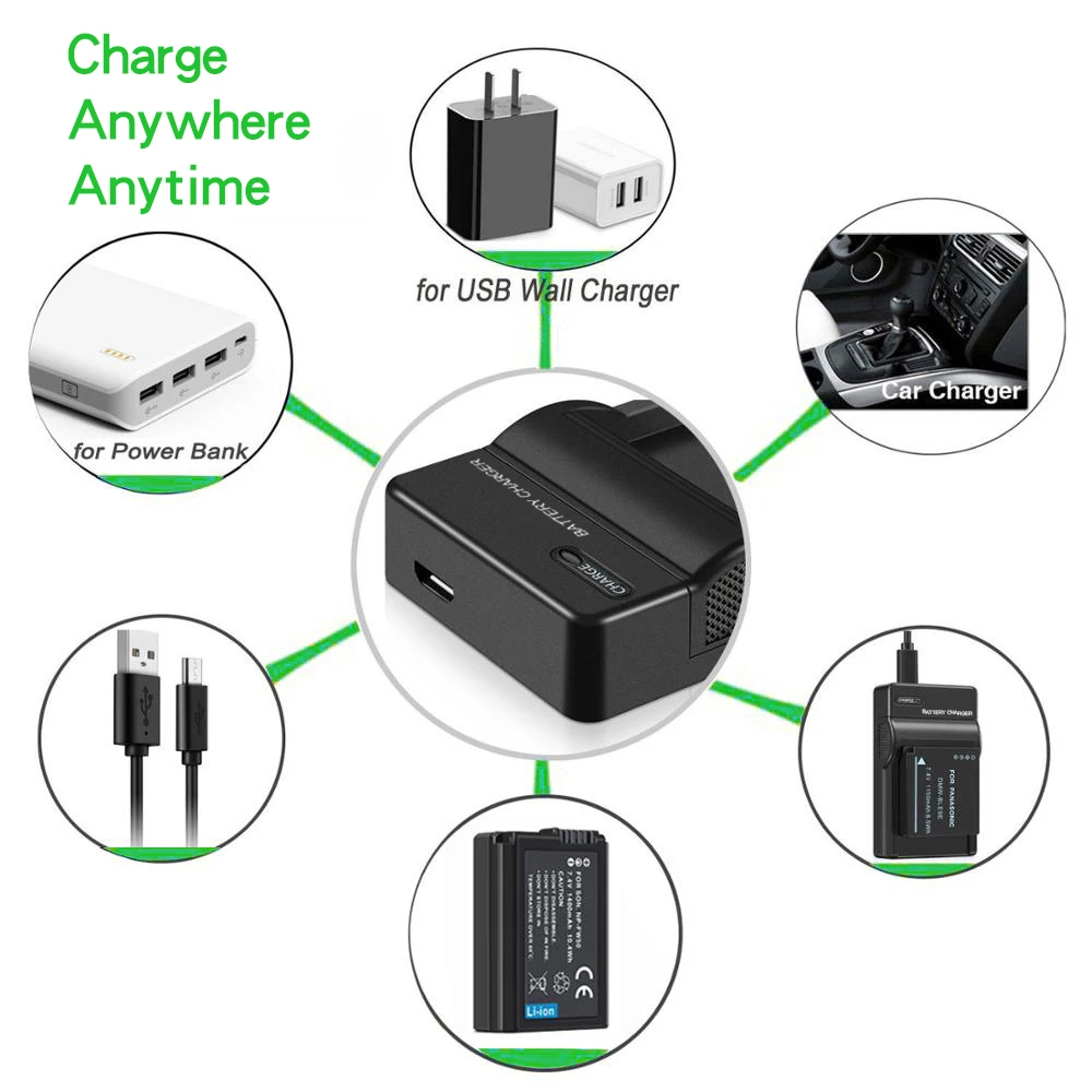 Зарядное устройство USB SANGER для Canon PowerShot G1X MARK II N100 G5 G7X G9X SX620 SX720 SX730 HS Аккумулятор