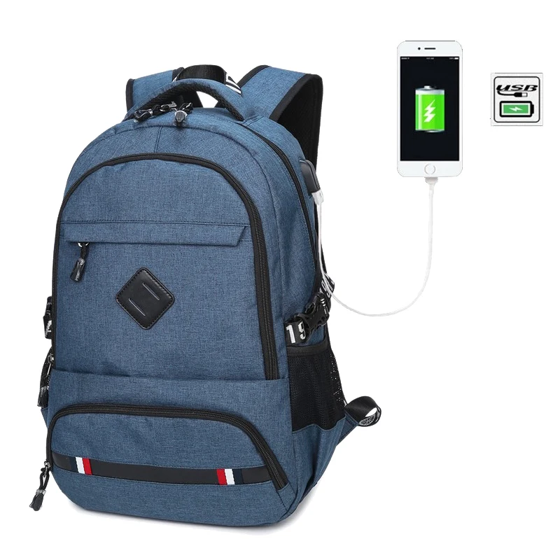 

Fashion Korean Casual Multi-function Backpack USB Convenient Charging Student Pack 15.6' Large-capacity Waterproof Computer Pack