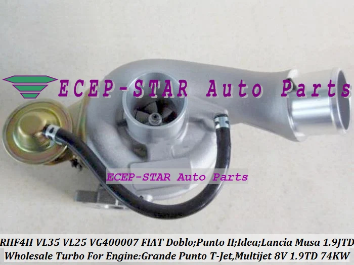 RHF4H VL35 VL25 VG400007 55181245 71783881 Turbo Turbocharger For FIAT Doblo Punto II Idea Lancia Musa 1.9 JTD 1.9L Multijet 8V 1.9TD 74KW (3)