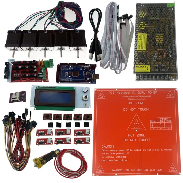 Open RepRap 3D Printer DIY Full Electronic Parts Assembly