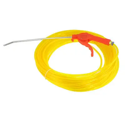 

Red Plastic Air Blow Gun + 20M 4mm x 6mm Clear Yellow Polyurethane Tube